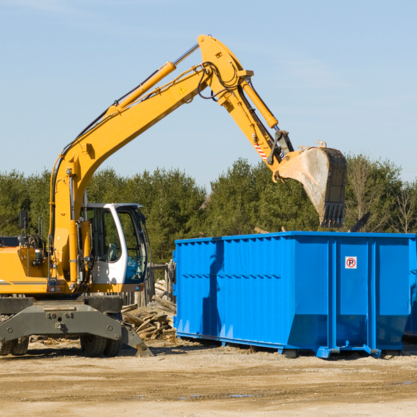 can i choose the location where the residential dumpster will be placed in Frohn MN